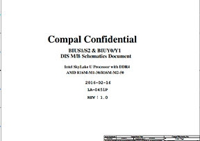 Скачать схему Compal LA-D451P Rev 1.0