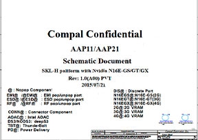 Скачать схему Compal AAP11 AAP21 LA-C912P