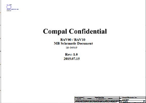 Скачать схему Compal BAV00 / BAV10 LA-D051P Rev:1.0