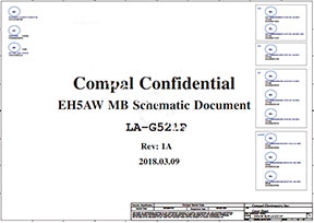 Cкачать схему Compal EH5AW LA-G521P Rev:1a