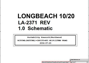 Cкачать схему Compal LA-2371 EEQ00 & EFQ00 rev: 1.0 Rev: 1.0