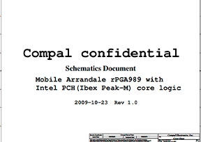 Cкачать схему Compal LA-4107P Rev 1.0