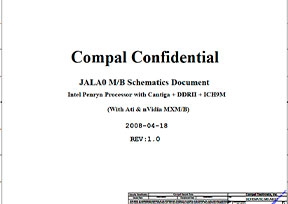 Cкачать схему Compal LA-4221P JALA0 Rev:1.0