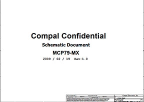 Cкачать схему Compal LA-4631P Rev 1.0