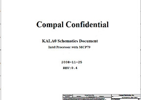 Cкачать схему Compal LA-4681P Rev 0.4