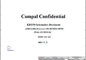 Cкачать схему Compal LA-5051P (KBYF0) 2009-01-22 Rev 0.3
