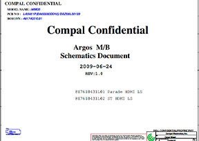 Cкачать схему Compal LA-5461P Rev 1.0