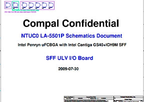 Cкачать схему Compal LA-5501P Rev 1.0