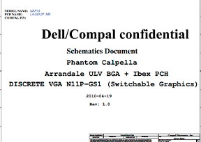 Cкачать схему Compal LA-5812P Rev 1.0