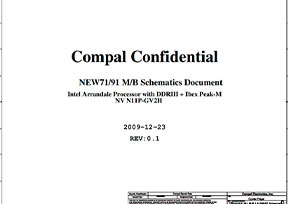 Cкачать схему Compal LA-5893P Rev 0.1