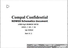 Cкачать схему Compal la-5991p rev:0.1