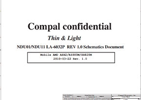 Скачать схему Compal LA-6032P Rev 1.0