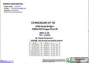 Скачать схему Compal LA-6592p Rev 1.0 (A00)