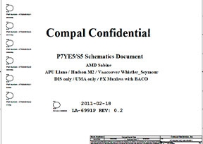 Скачать схему Compal LA-6991P Rev 02