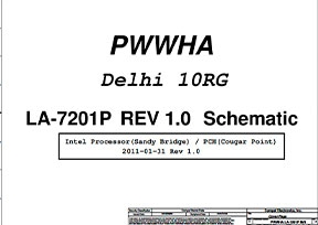 Скачать схему Compal LA-7201P Rev:1.0