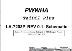 Скачать схему Compal LA-7203P Rev 0.1