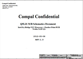 Скачать схему Compal LA-8203P Rev 1.0