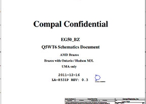 Скачать схему Compal LA-8531P