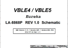 Скачать схему Compal LA-8868P Rev:1.0