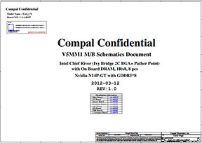 Скачать схему Compal LA-A001P Rev 1.0