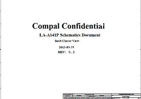 Скачать схему Compal LA-A141P (VIXJ0) Rev:0.3