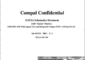 Скачать схему COMPAL LA-A331P (ZAUSA) Rev:0.1