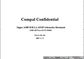 Скачать схему Compal LA-A521P Rev 1.0