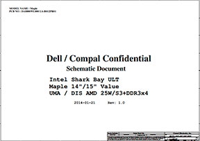 Скачать схему Compal LA-B012P Rev 1.0