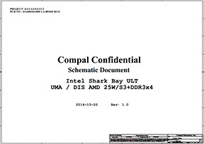Скачать схему Compal LA-B016P Rev: 1.0
