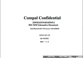 Скачать схему Compal LA-B092