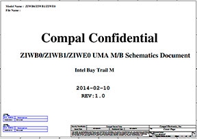 Скачать схему Compal LA-B102P Rev 1.0