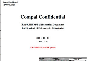 Скачать схему Compal LA-B161P REV:1.0