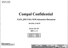 Скачать схему Compal LA-B211P REV:1.0