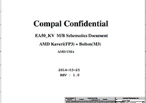 Скачать схему Compal LA-B222P Rev 1.0