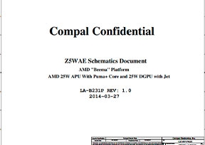 Скачать схему Compal LA-B291P REV: 1.0