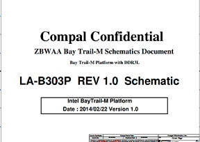 Скачать схему Compal LA-B303P Rev 1.0