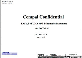 Скачать схему Compal LA-B511P REV:1.0