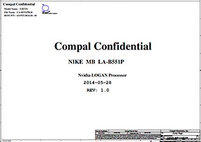 Скачать схему Compal LA-B551P Rev 1.0