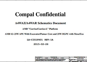 Скачать схему Compal LA-C351P Rev 1A