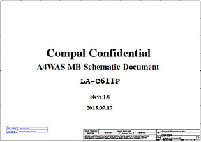 Скачать схему Compal LA-C611P Rev 1.0