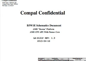 Скачать схему Compal LA-D121P Rev 1.0