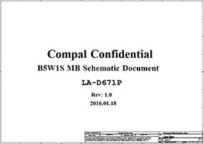 Скачать схему Compal LA-D671P Rev 1.0