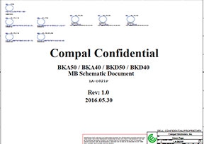 Скачать схему Compal LA-D821P Rev 1.0