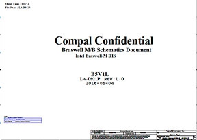 Скачать схему Compal LA-D921P Rev 1.0