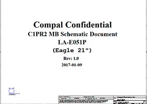 Скачать схему Compal LA-E051P Rev 1.0