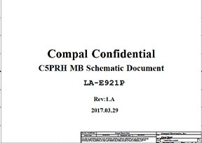 Скачать схему Compal LA-E921P Rev 1A