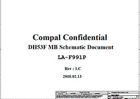 Скачать схему Compal LA-F991P Rev 1.C
