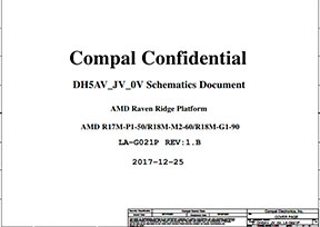 Скачать схему Compal LA-G021P DH5AV_JV_0V Rev:1.B