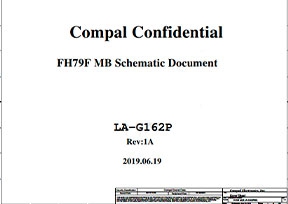 Скачать схему Compal LA-G162P FH79F Rev1A