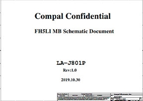 Скачать схему Compal LA-J801P Rev 1.0